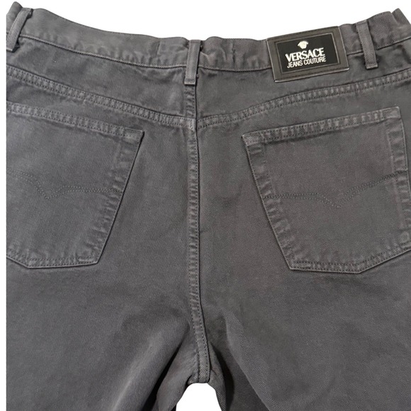 Versace Couture Black Denim Jeans VINTAGE 2002 Jeans! A NORMA DELLA LEGGE - Picture 12 of 13